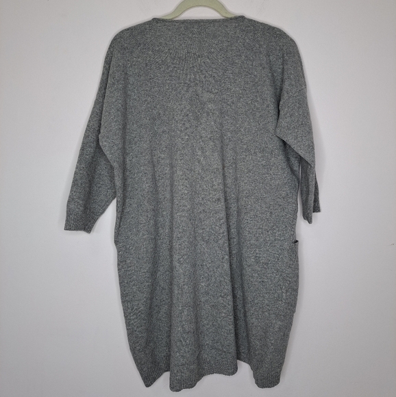 Sheep by the Sea Ireland merino and cashmere tunic sweater grey medium NWT - Picture 5 of 10